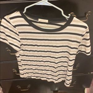 stripped bodycon shirt